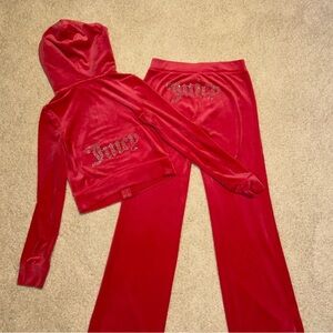 Juicy Couture Hot Pink Velour Tracksuit